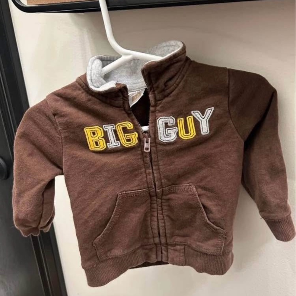 Boys Zip Up Sweater
(Carter's, Big Guy) - Size 12 months